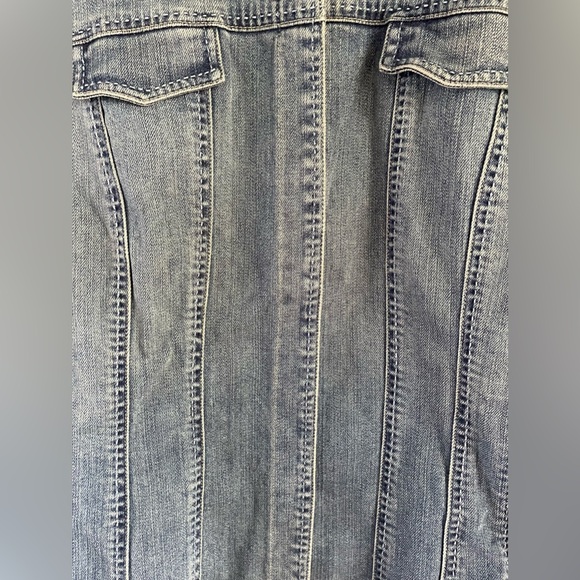 BRIGHTON Blue Denim charms Hearts Jean Jacket surprise charm hidden XS- Small - Picture 3 of 16